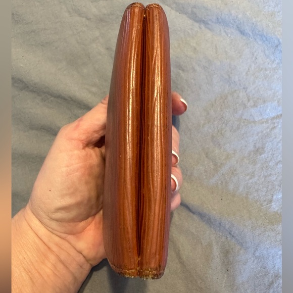 LOUIS VUITTON VINTAGE ELISE TRIFOLD COGNAC BROWN EPI LEATHER WALLET W/COA - Picture 11 of 14